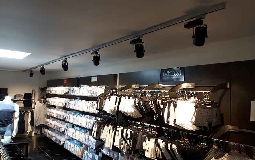 Clothing Shops Lighting Application - Retail Lighting -