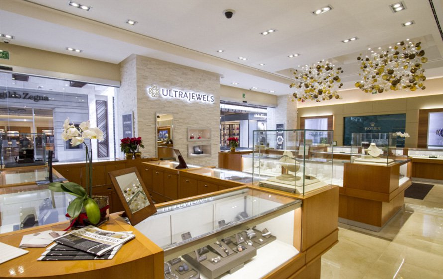 LED Grid Lights For a Jewelry Stores